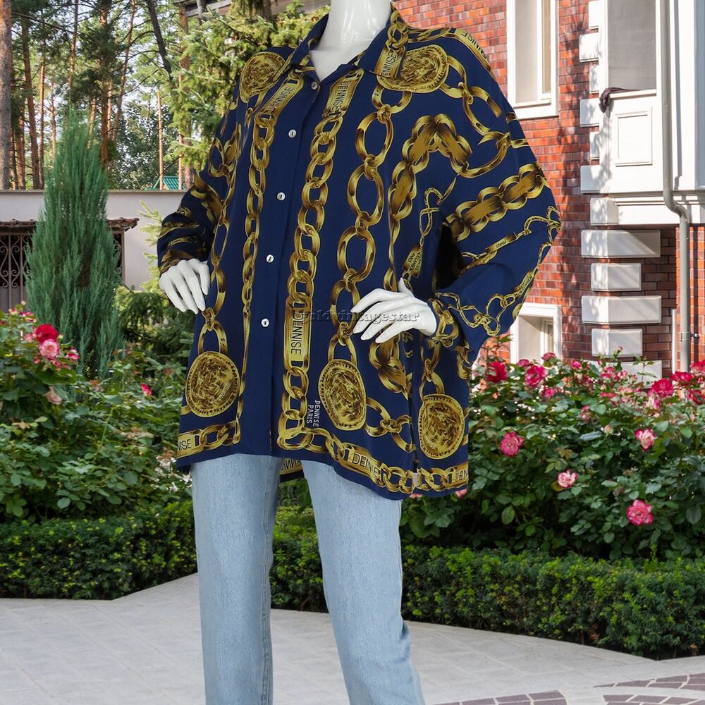 Gianna Dennise Paris Silk Blouse L Street Luxe Chain